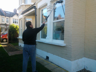 cleaning the windows in Camberwell